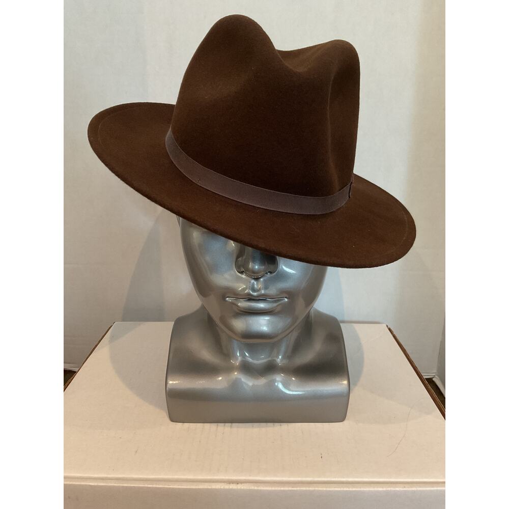 Country Gentleman - Wilton - Lite Felt - 100% Wool Fedora - Brown